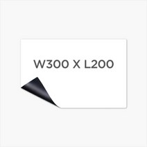 마그피아 고무자석 화이트보드 W300xL200