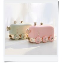 미니 기차 무드등 USB 가습기, 핑크
