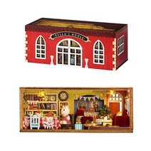 Spilay 나무 가구 스필레이 DIY 미니어처 인형 하우스 키트 1:24 스케일 미니 창의적인 여성 여자 친구 애호가 선물 QH03, Qh01 벨라의 거실