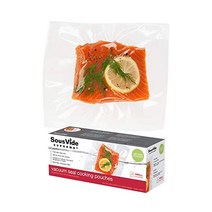 SousVide Supreme 진공 밀봉 쿠킹 파우치 8x12인치 1쿼트 파우치 25개