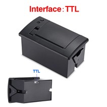 라벨 네임 프린터 QR701 TTL RS232 프린터 임베디드 POS 영수증 5mm TM 열전사 티켓 패널 US rduino Linux, 01 701 Black TTL