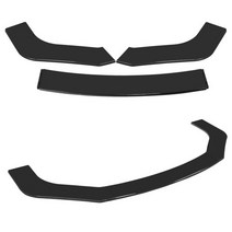 3pcs 범 앞 범퍼 립 바디 키트 디퓨저 아우디 a4 a5 b6 b7 b8 b9 s3 s4 s5 rs5 d mazda vw, 유광 블랙