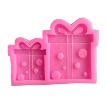 섬세한 선물상자 모양 폰단트용 수지몰드 캔디비누 DIY 제작몰드, 1