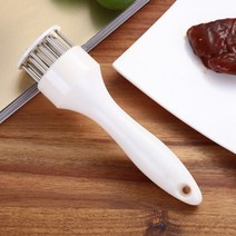 고기 망치 탕탕이 돈까스 연육기 스테인레스 스틸 스테이크 전문 연화제 바늘 돼지 주방 요리 도구 액세서리, 02 white