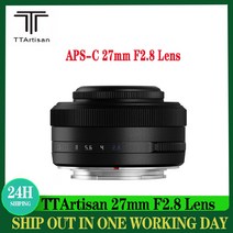 가성비 좋은 새로운 TTArtisan 27mm F2.8 APS-C 렌즈 자동 초점 가볍고 작은 카메라 후지 X Ⅹ-T/X-A/X-E/X, 01 후지 xf_02 Titanium