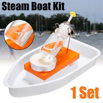 DIY 스팀 보트 키트 양초 구동 장난감 물리 과학 실험 조립 빌딩