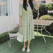 리엘라 로헤브 플라워 프릴 롱 원피스-OPS6746C17