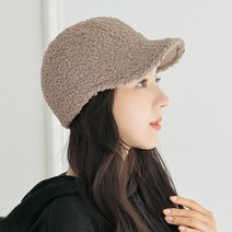 크림램스캡 캡모자 챙 골프 등산 테니스 털 겨울 여성 남자 모자 (6컬러)