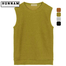 [훈남] 남녀공용 와플 라운드 니트 조끼(NTVT010)/커플니트조끼/남녀공용조끼/남자니트조끼/여성조끼/직장인조끼