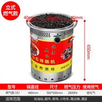 맥반석 편의점 군고구마 계란빵 전기 화산 돌 구이 소시지 기계 상업 소형 큰 핫도그 밤 시장 마구간, 06.가스 유형 수직 매체