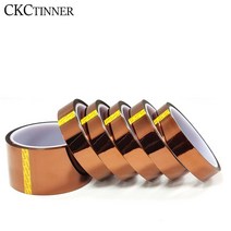 5/6/8/10/12/15/20MM x 30M 갈색 고온 내성 Kapton 테이프 폴리이 미드 전기 작업/그릴/분말 코팅, [03] 10mm