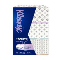 UPZ021645크리넥스 무늬향 각티슈 250매 3입, 상세페이지 참조
