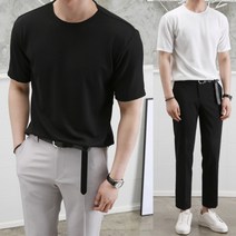 [이프뎀] 남자 핏좋은 기본 여름 반팔 티