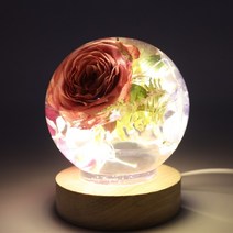 레진 아트 공예 재료 원피스 구형 스탈 에폭시 수지 몰드 드라이 플라워, 120mm