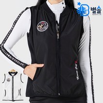 봄 가을 골프 라운딩 패션 조끼 블랙 화이트 66-88