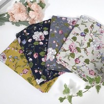테이블보 앞치마 반달쿠션 원단 대폭 11수 린넨 그레이스로즈4컬러 E14, 겨자