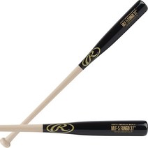 롤링스 Rawlings | 메이플 트레이닝 FUNGO 배트 야구소프트볼 94cm(37인치) 외야 블랙로열 가성비 추천 미국직구, Outfield 37, Natural/Black OF