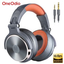 노이즈캔슬링헤드폰 헬스헤드셋 운동헤드셋 oneodio 접이식 귀 유선 전화 컴퓨터 pc 전문 스튜디오 프로 30 50 모니터 dj 게임 이어폰, 프로 50 브라운