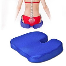 임산부용 체중분산 메모리폼 쿠션방석 집중up 직장인, 블루