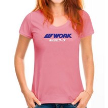 ORK WHEELS 일본 JDM 자동차 레이싱 티셔츠, 10 WoMen Deep pink_07 XXL