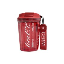 Germ 코크 로고 타이드 쿨 콜드컵, 레드, 390ml