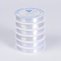 [루앤블리] 부자재 랍스터고리 올챙이캡 마감볼 고정볼 오링 목걸이 마무리 비즈 주얼리 공예, 우레탄줄, 0.7mm