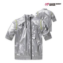 [마스터바니] 여성 배색 리브 반팔 점퍼 M42101JP255_SV