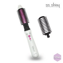 브랜드없음 더블에스샤이니 무선 고데기 오토볼륨밍 3in1 아이롱 봉 고대기 32mm 컬 웨이브 오토롤링 AVW-001, 오토볼류밍 무선 AVW-001 화이트