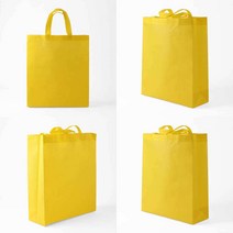 비비드 부직포 가방 옐로우 34X40.5CM 바라바클라 겨울얼굴가리개