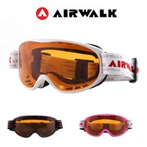 AW-629DL 아동 스키고글 보드고글 초등저학년용, 블랙