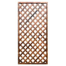 단독주택 담장 목재 가림막 담벼락 격자 파티션 마당, 60x200cm 부식방지 수성페인트 두번