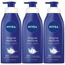 니베아 오리지널 모이스처 비타민E 48hr 보습 바디로션 500ml 3팩