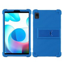 ebook리더기 이북 북 전자책 단말기 전자북Realme Pad 미니 케이스 pad Mini 8.7 인치 태블릿 용 스탠드 커버 KickStand 소프트 실리콘 보호 쉘, 02 dark blue, 01 For Realme pad mini