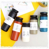 텀블러 보온보냉 350ml 500ml 각인 라벨 제작 가능, 8트라벨500ml-레드