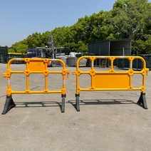 도로중앙분리대 고속도로 무당횡단 방지 불법유턴 도로 휀스 교통 안전바 펜스 금지 차단벽, 1.6m 옐로우