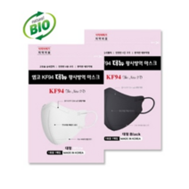 엠코 KF94 더뉴 황사방역마스크 습식필터 새부리형 100매입, 엠코 KF94 황사방역마스크-블랙(100매)