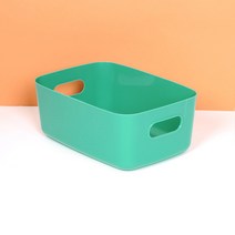 [점프] 다용도 수납 바구니 / 정리함 / 리빙박스, L사이즈 (30*20*12cm), 그린