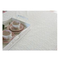 [바보사랑] 리본로맨스 레이스 테이블보 125x195, 상세 설명 참조, 상세 설명 참조
