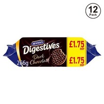 Mcvities 맥비티 다이제스티브 다크 초콜릿 비스킷 비스켓 과자 266g 12팩