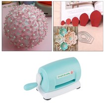 FWT 엠보싱 기계 절단 휴대용 다이 커팅 머신 Cardmaking 매뉴얼 수제 종이 플래너 앨범 절단 도구, 플라스틱 합금, 블루