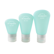 엠스퀘어 여행용 소프트케이스 3종 세트, 블루, 1세트