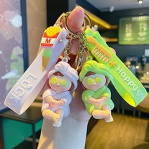 LUMANOKI 귀여운 커플 피규어 키링 가방고리 자동차키홀더