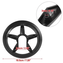 스프라켓 자전거 x autohaux 크랭크 셋 보호 커버 크랭크 체인 휠 링 가드 프로텍터 스프로킷 링 40t42t 46t 48t 52t45 구멍, 4042t 6.5cm 5홀