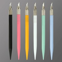 칼라커팅펜 종이 페이퍼 나이프 컬러 디자인아트 공예재단 그립감 가죽 정교한작업 과일수공예 조각판화 리필용칼날사용 자를때 커터칼 사무실 아날로그 교무실 학교 학원 민트