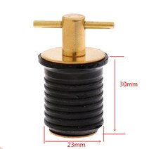 23mm/ 0.9 인치 내구성 황동 고무 해양 보트 트위스트 드레인 플매트 카펫 러그 액세서리