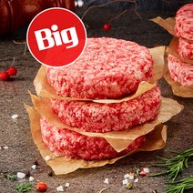 [담짜몰]빅햄버거 수제 패티 130g 6장 100% 순소고기, 6개