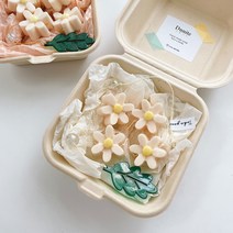 [디앤나잇] 데이지 아로마 모스큐브 선캐쳐 / 모기 퇴치 천연 방향제 모빌 / 선물 답례품 수제 천연비누, 추가(선물상자+기본포장제품), 베이지