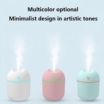 2022 xiaomi 휴대용 가습기 자동차 차량용 공기청정기 램프 에센셜 오일 초음파 usb 아로마 디퓨저 공기 차량 소형 Humidifier, 분홍색