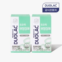 [10억 유산균 + 소화불량 케어] 듀오락 위청장쾌 프로바이오틱스 유산균 2통 (60일분), 1세트, 단품