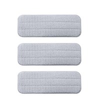 샤오미 Mijia Deema TB500/800 용 1/2/3PC 360 회전 물 스프레이 헝겊 걸레 헤드 리필 교체 CarbonFiber Mopping Pad, [03] 3PC